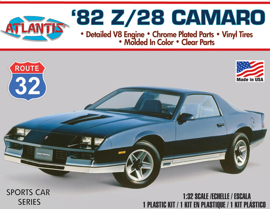 Chevy 1982 Z/28 Camaro 1/32 Scale Monogram Re-Issue Model Kit by Atlantis - Click Image to Close