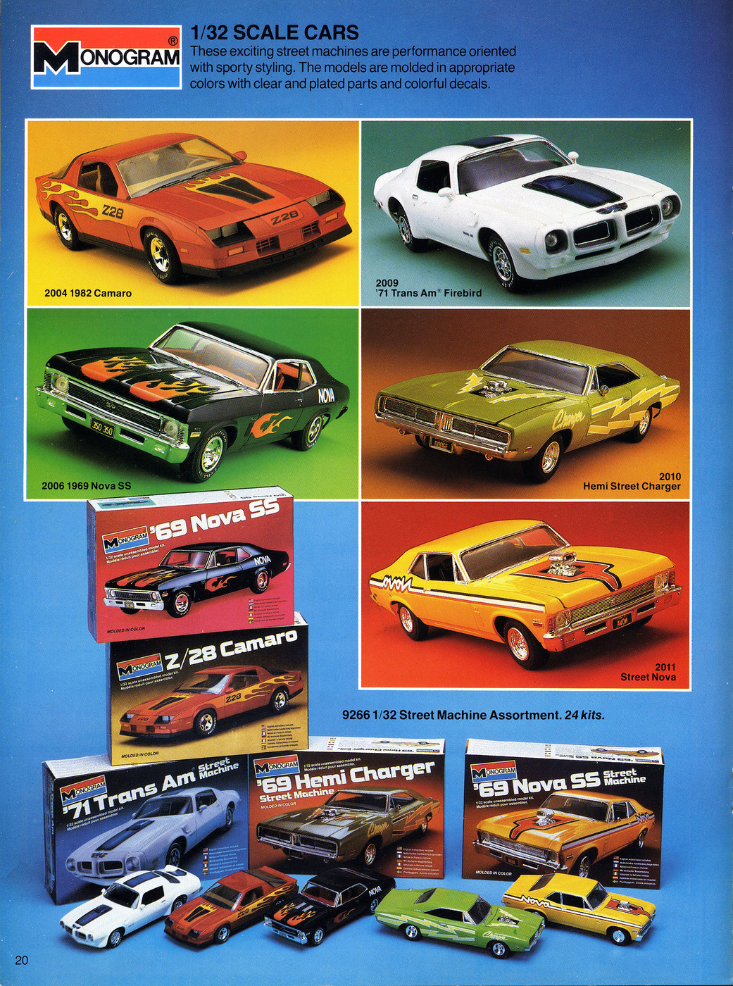Pontiac 1971 Firebird 1/32 Scale Monogram Re-Issue Model Kit by Atlantis - Click Image to Close