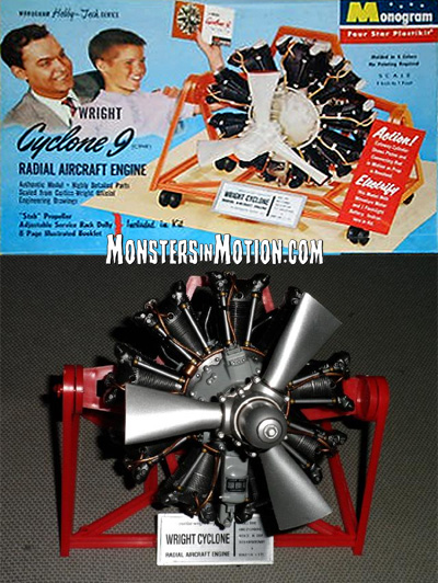 Wright Cyclone 9 Radial Engine STEM Re-Issue Model Kit by Atlantis - Click Image to Close