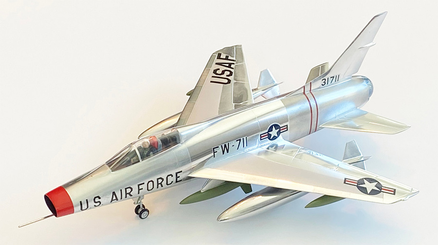 F-100 Super Sabre Aircraft 1/70 Scale Model Kit Revell Re-Issue by Atlantis - Click Image to Close