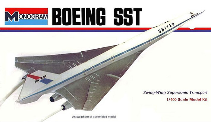 Boeing SST Supersonic Transport 1/400 Scale Model Kit Monogram Re-Issue by Atlantis - Click Image to Close