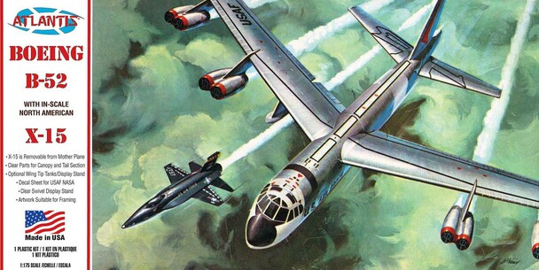 Boeing B-52 with X-15 1/175 Scale Plastic Model Kit - Click Image to Close