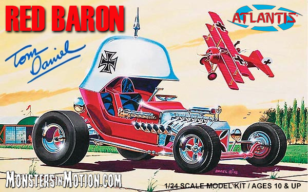 Red Baron Tom Daniel 1/24 Scale Model Kit Re-Issue by Atlantis - Click Image to Close