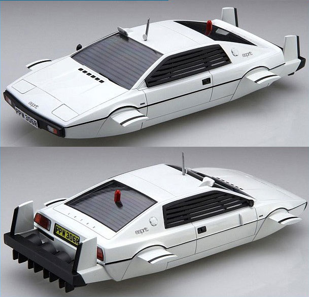 James Bond 007 Spy Who Loved Me Lotus Esprit S1 Submarine Car 1/24 Scale Model Kit - Click Image to Close