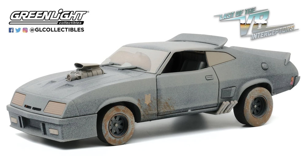 Mad Max Last Of The V8 Interceptors Weathered Ford Falcon XB 1/18 Scale Diecast Replica - Click Image to Close