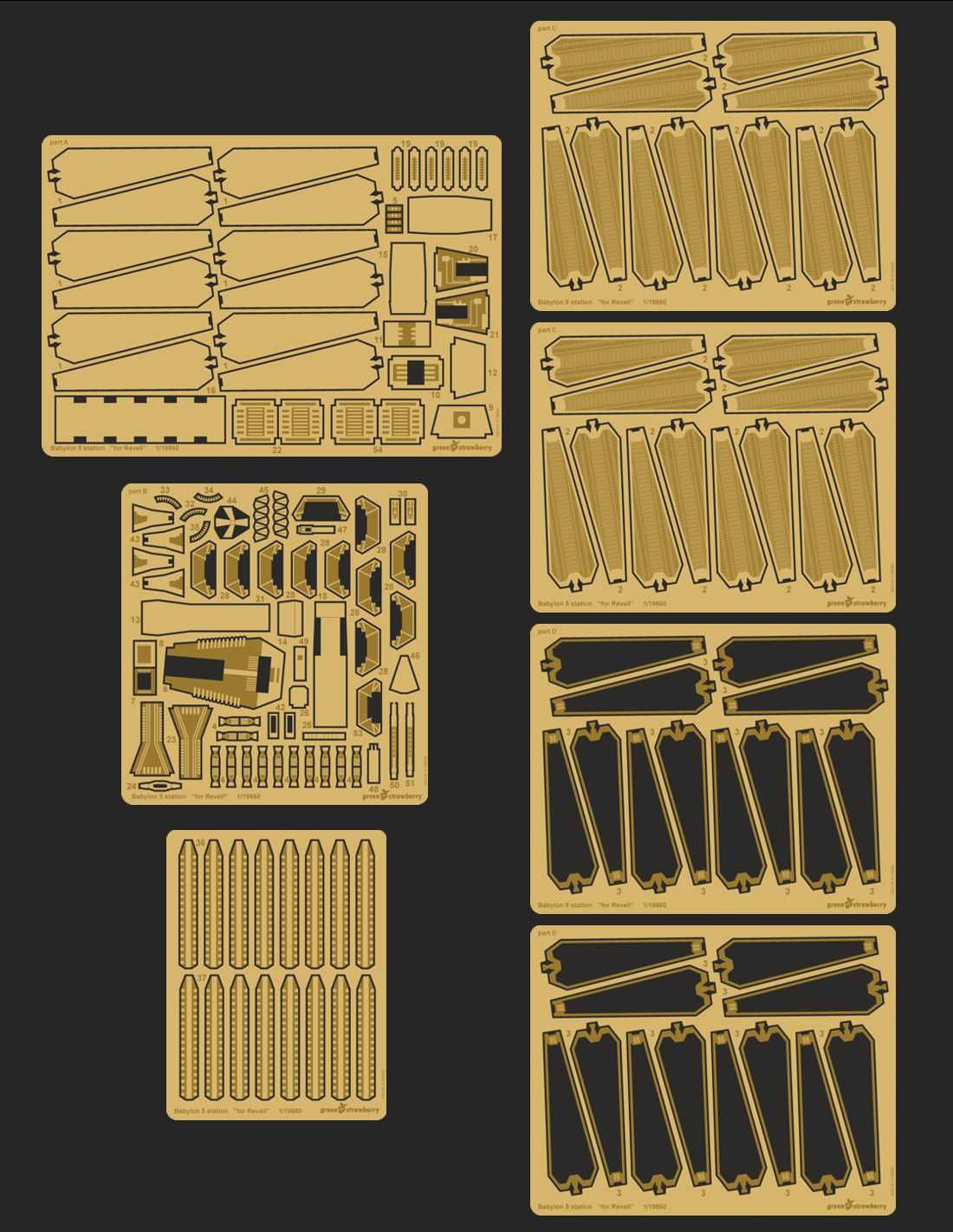 Babylon 5 Station Model Kit Deluxe Upgrade Detail Set - Click Image to Close