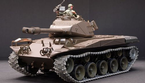 US M41A3 Walker Bulldog 1/16 Scale Air Soft RC Battle Tank Smoke & Sound (Upgrade Version w/ Metal Gear & Tracks) - Click Image to Close