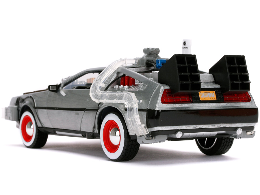 Back To The Future Part III Time Machine 1/24 Scale Diecast Vehicle with Lights - Click Image to Close