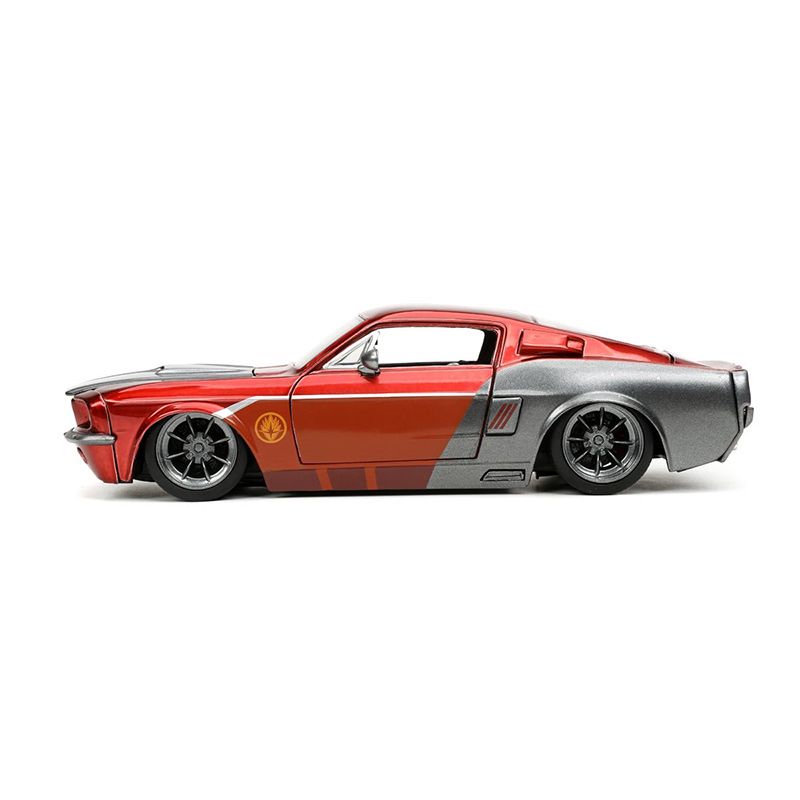 Guardians of the Galaxy Star-Lord 1967 Mustang Shelby GT-500 1/24 Scale Die-Cast Metal Vehicle with Figure - Click Image to Close