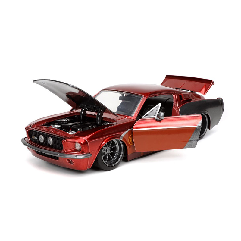 Guardians of the Galaxy Star-Lord 1967 Mustang Shelby GT-500 1/24 Scale Die-Cast Metal Vehicle with Figure - Click Image to Close