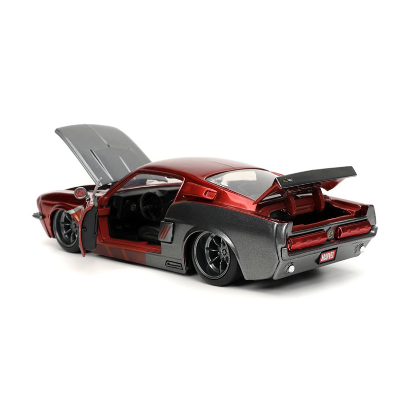 Guardians of the Galaxy Star-Lord 1967 Mustang Shelby GT-500 1/24 Scale Die-Cast Metal Vehicle with Figure - Click Image to Close