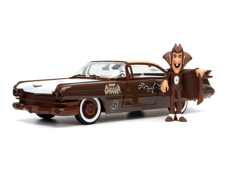 General Mills Hollywood Rides Die-Cast Count Chocula & 1/24 Scale 1959 Cadillac Coupe DeVille - Click Image to Close