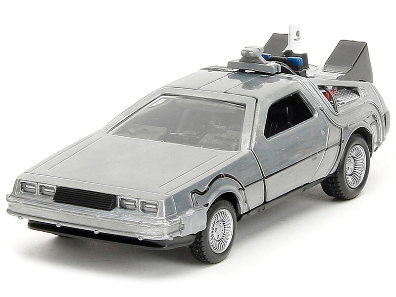 Back To The Future 1/32 Scale Delorean Time Machine 3-Pack Diecast Cars - Click Image to Close