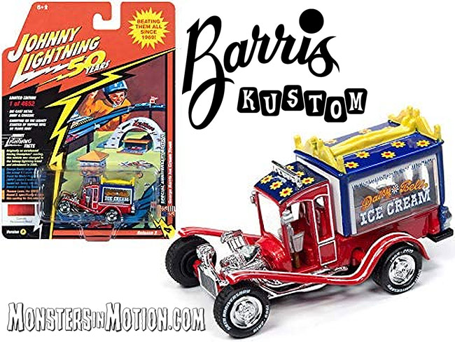 George Barris Kustoms Ice Cream Truck 1/64 Replica by Johnny Lightning - Click Image to Close