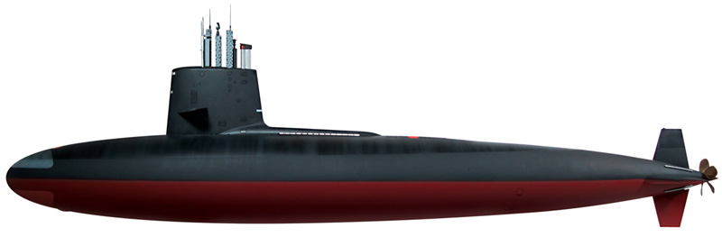 USS Skipjack Submarine 1/72 Scale 40 Inches SSN-585 Model Kit - Click Image to Close