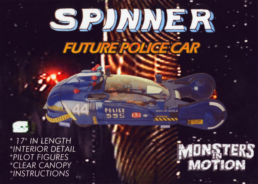 Police Spinner 2019 w/ Deckard & Gaff figures 1/12 Scale Prop Model Kit: - Click Image to Close