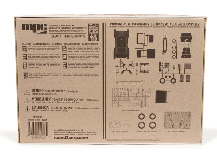 Barris "T" Buggy Classic Dune Buggy 1/25 Scale Model Kit by George Barris MPC - Click Image to Close
