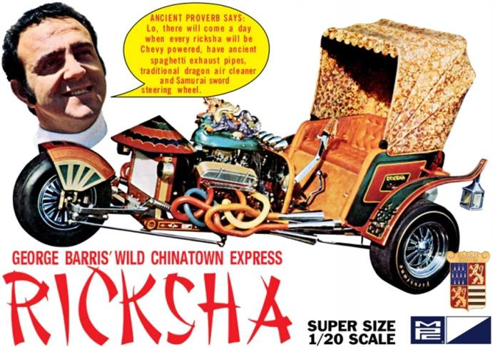 George Barris Wild Chinatown Express Ricksha Show Rod 1/20 Scale Model Kit by MPC - Click Image to Close