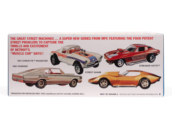 Chevy 1967 Corvette Stingray "Streaker Vette" 1/25 Scale Model Kit by MPC - Click Image to Close