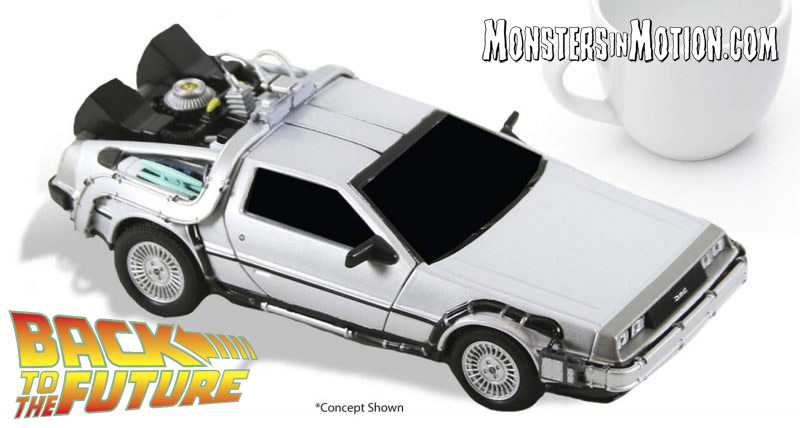 Back to the Future Delorean Time Machine 6" Diecast Replica - Click Image to Close