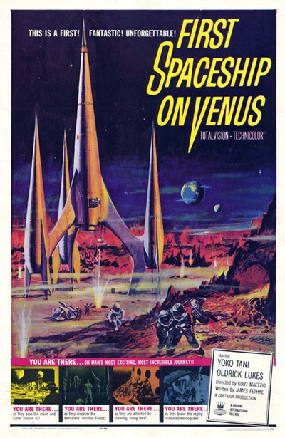 First Spaceship on Venus Cosmostrator 1/350 Scale Model Kit - Click Image to Close