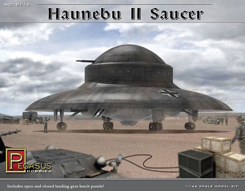 Haunebu II German WWII UFO Fu Fighter 1/144 Scale Model Kit - Click Image to Close