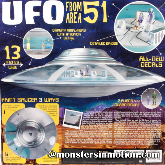 Area 51 UFO 1/48 Scale Model Kit Lindberg/Testors Re-Issue by Polar Lights - Click Image to Close