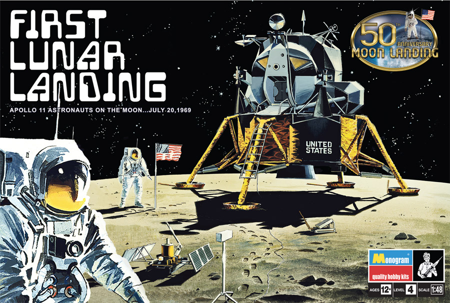 Apollo First Lunar Landing Revell/Monogram Plastic Model Kit Re-Issue - Click Image to Close