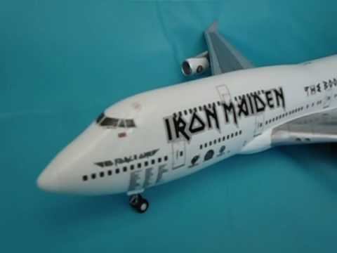 Iron Maiden Ed Force One 1/144 Scale Boeing 747-400 - Click Image to Close