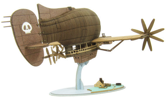 Laputa Castle in the Sky Tigermoth 1/300 Scale Paper Model - Click Image to Close