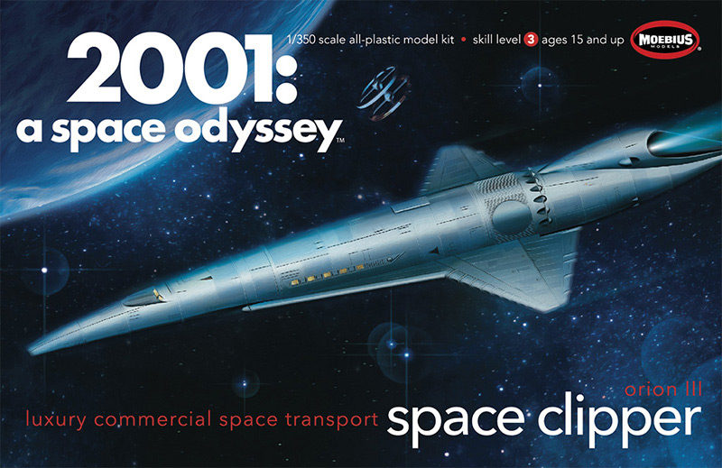 2001: A Space Odyssey Orion Space Clipper 1/350 Scale Model Kit by Moebius - Click Image to Close