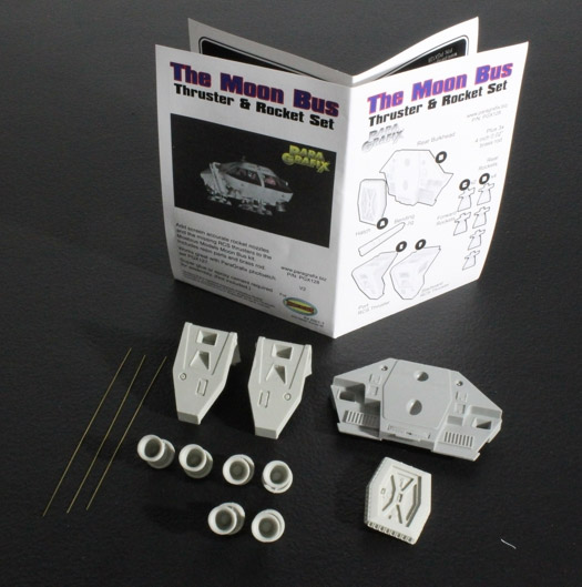 2001: A Space Odyssey Moon Bus Thruster & Rocket Upgrade Model Kit for Aurora/ Moebius - Click Image to Close