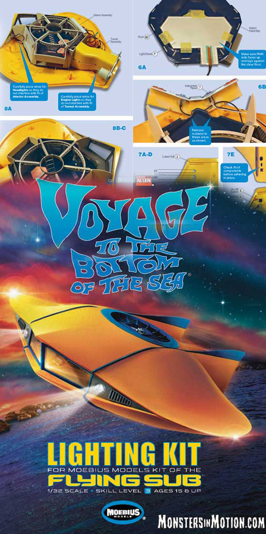 Voyage To The Bottom Of The Sea Seaview 1/128 Scale LIGHTING KIT 186MB11 Toys & Hobbies Models