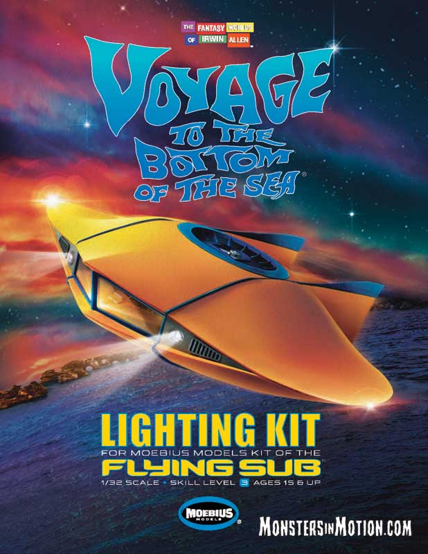 Voyage to the Bottom of the Sea Flying Sub 1/32 Scale Light Kit by Moebius - Click Image to Close