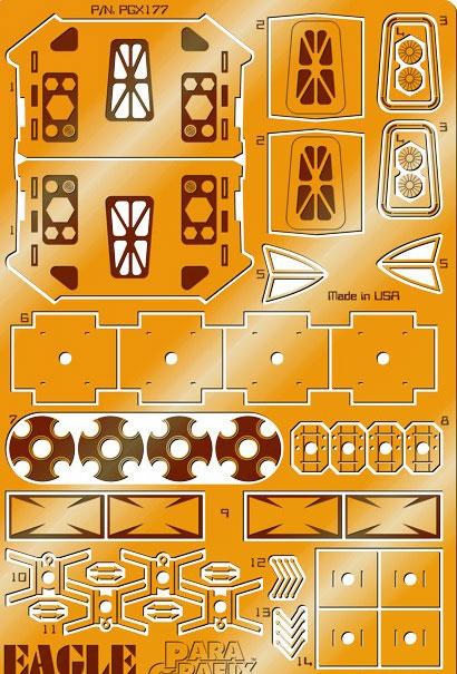 Space 1999 Eagle-1 Transporter Model Kit 1/72 Scale Photoetch Upgrade Set - Click Image to Close