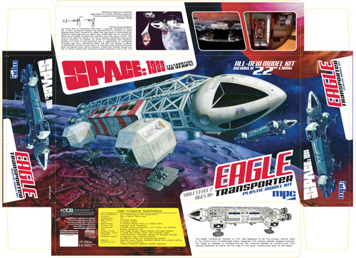 Space 1999 Eagle Transporter 22" Long 1/48th Scale Model Kit MPC - Click Image to Close