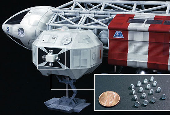 Space 1999 Eagle Transporter 22" Long 1/48th Scale Accessory Set #2 (Small Metal Parts) - Click Image to Close