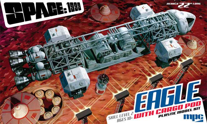 Space 1999 Eagle Transporter Cargo Pod 22" Long 1/48th Scale Model Kit MPC