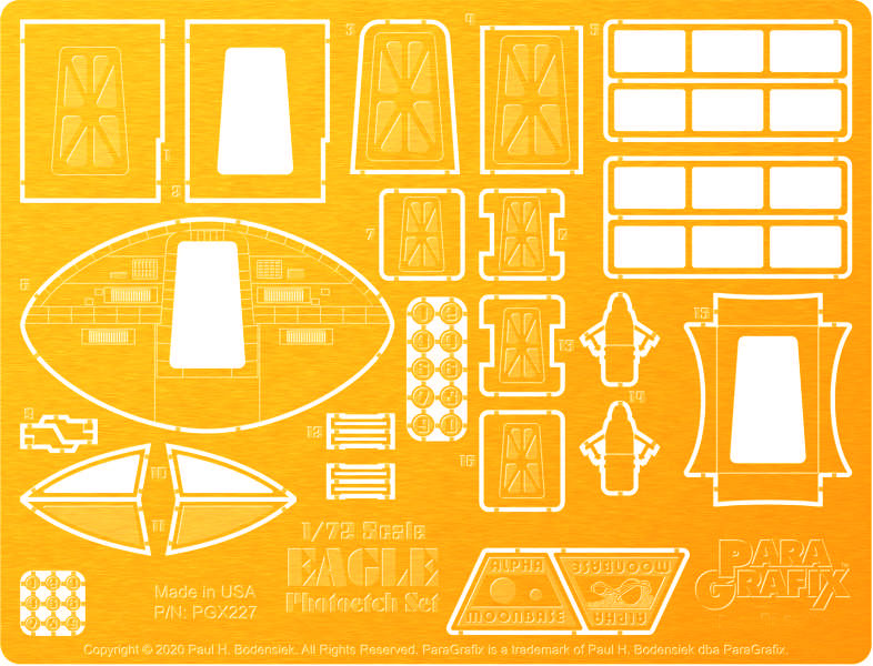 Space 1999 Eagle 1/72 Scale Photoetch Set for MPC Model - Click Image to Close