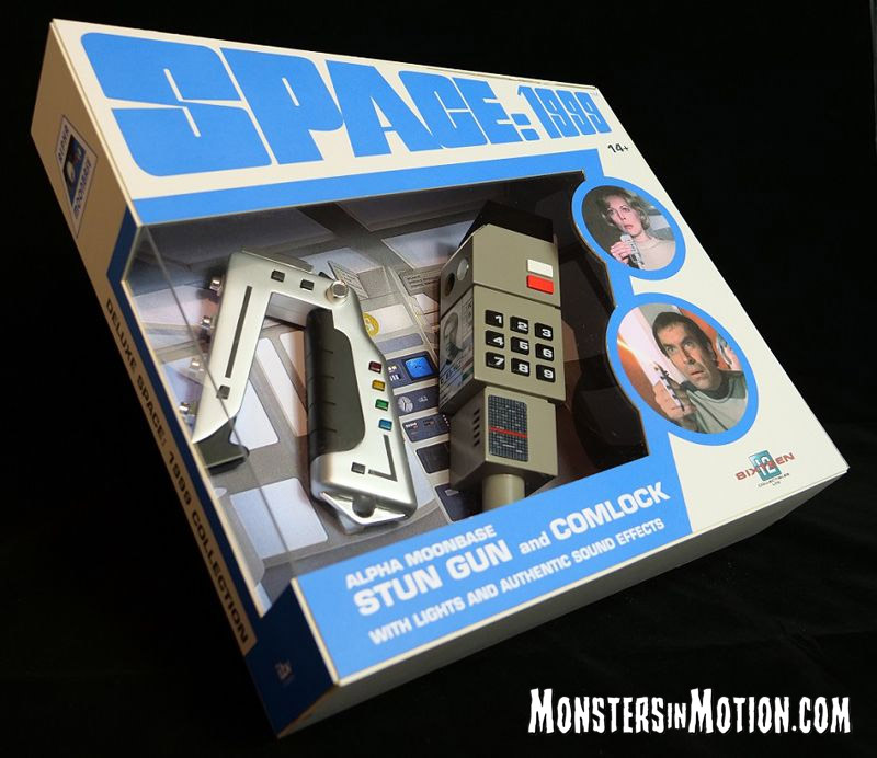 Space 1999 Deluxe Electronic Stun Gun and Commlock Set Prop Replicas with Lights and Sound - Click Image to Close
