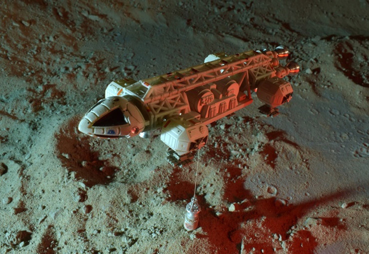 Space 1999 5.5" Micro Freighter Eagle Transporter Diecast Replica - Click Image to Close