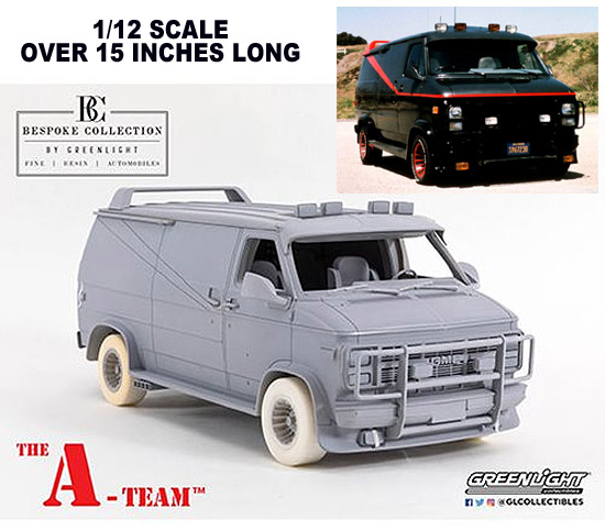 A-Team 1983 TV Series GMC Vandura Bespoke Collection 1/12 Scale Resin Replica - FREE US SHIPPING - Click Image to Close