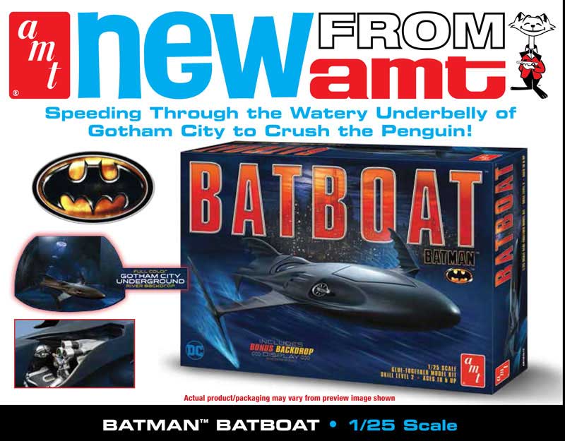 Batman Returns AMT Batboat Model Kit +BONUS - Click Image to Close