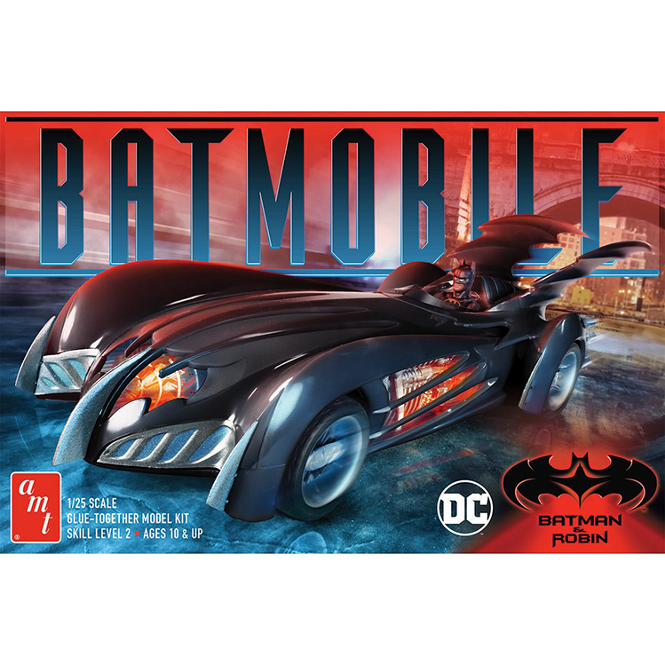 Batman and Robin Batmobile 1:25 Scale Model Kit - Click Image to Close