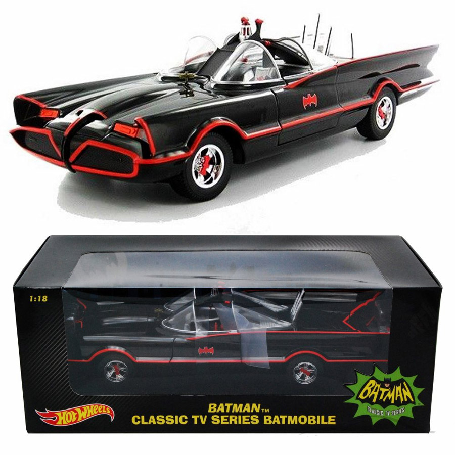 Batman 1966 TV Series Batmobile 1/18 Scale Replica by Hot Wheels 
