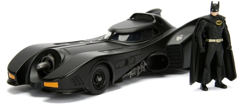 Batman 1989 Movie Batmobile with Figure 1/24 Scale Metal Model Kit - Click Image to Close