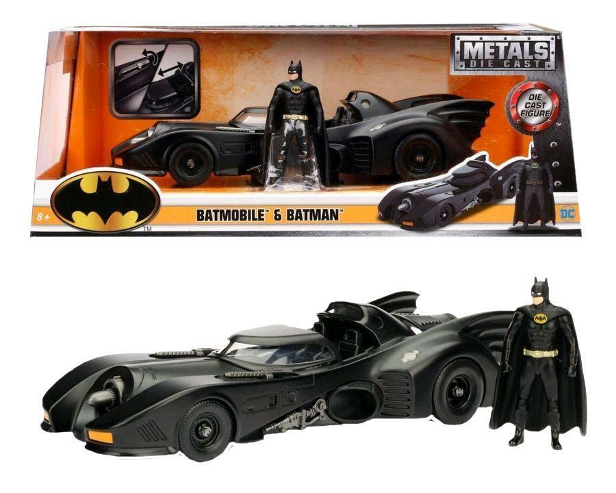 Batman (1989) Die Cast 1/24 Scale Batmobile & Batman Figure - Click Image to Close