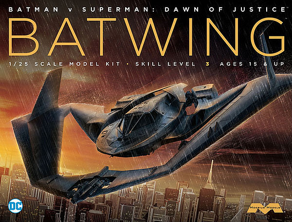 Batman Vs. Superman Batplane (Batwing) 1/24 Model Kit - Click Image to Close