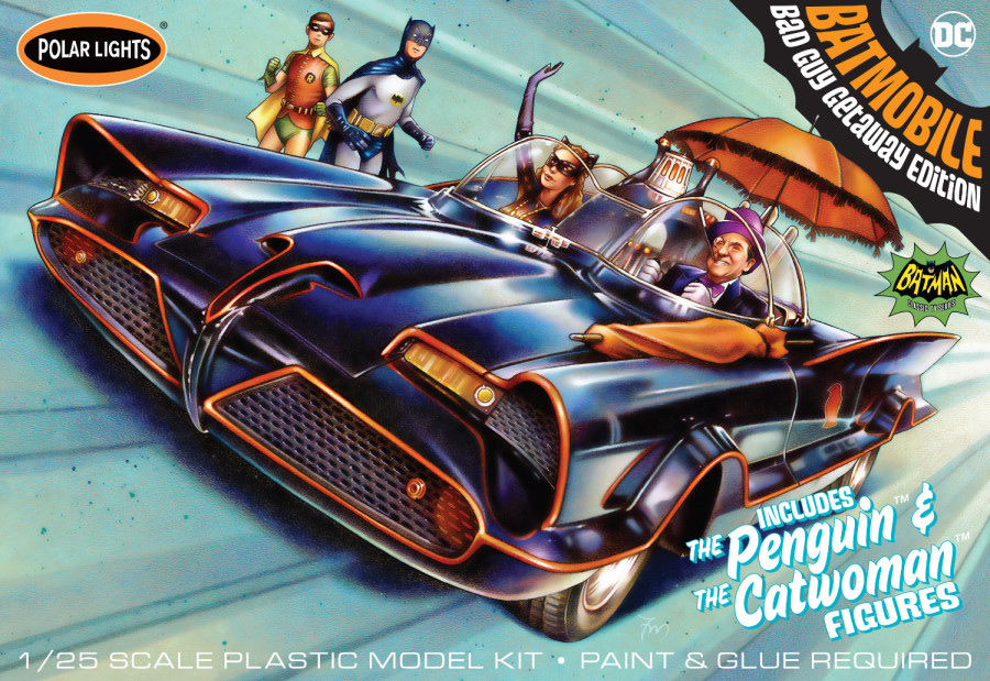 Batman 1966 Batmobile Birdmobile Version 1/24 Scale Model Kit by Polar Lights - Click Image to Close