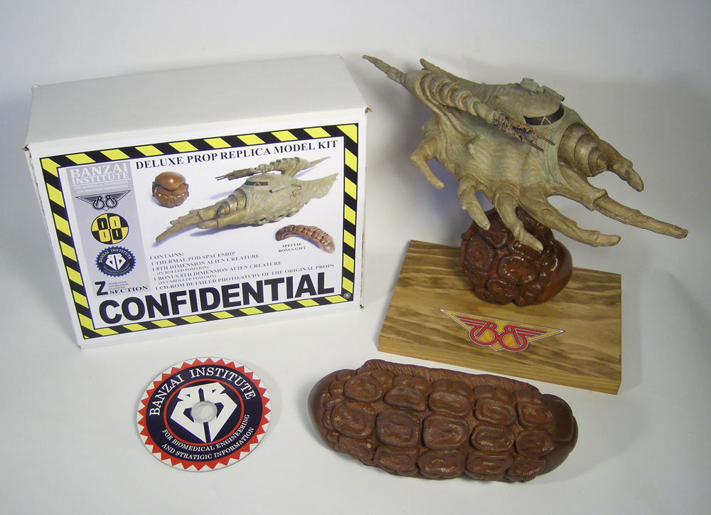 Buckaroo Banzai Thermal Pod And Alien Creature Deluxe Prop Replica Model Kit Buckaroo Banzai Thermal Pod And Alien Creature Deluxe Prop Replica Model Kit 18bts01 179 99 Monsters In Motion Movie
